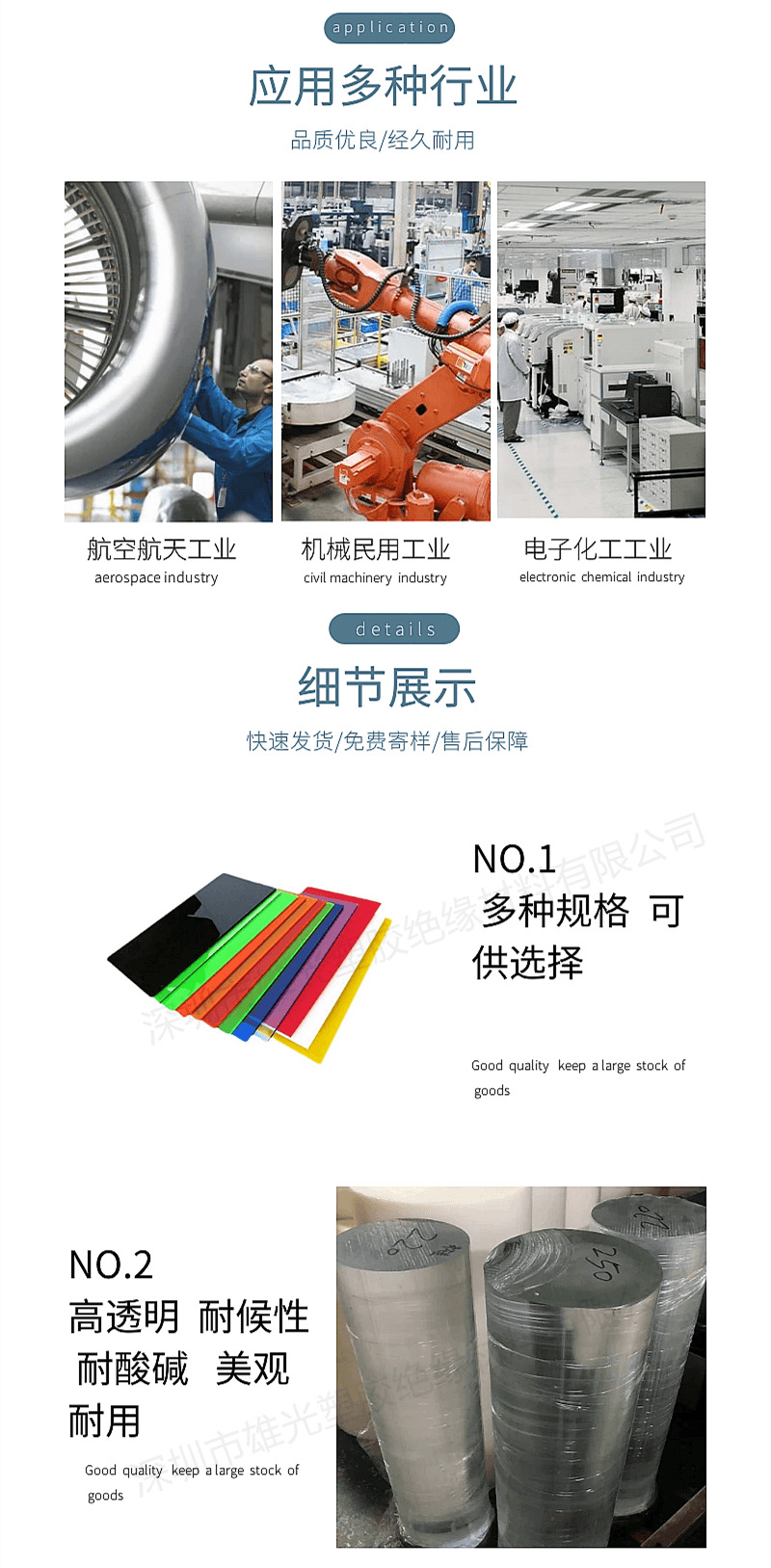 亚克力圆棒2mm-300mm有机玻璃棒条婚庆导光棒透明棒实心 详情 18