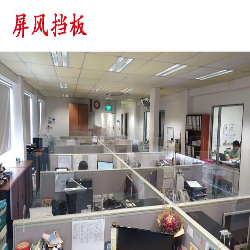 透明亚克力防疫隔离板防飞沫挡板加工学生课桌餐厅办公桌阻断膠板 详情 50