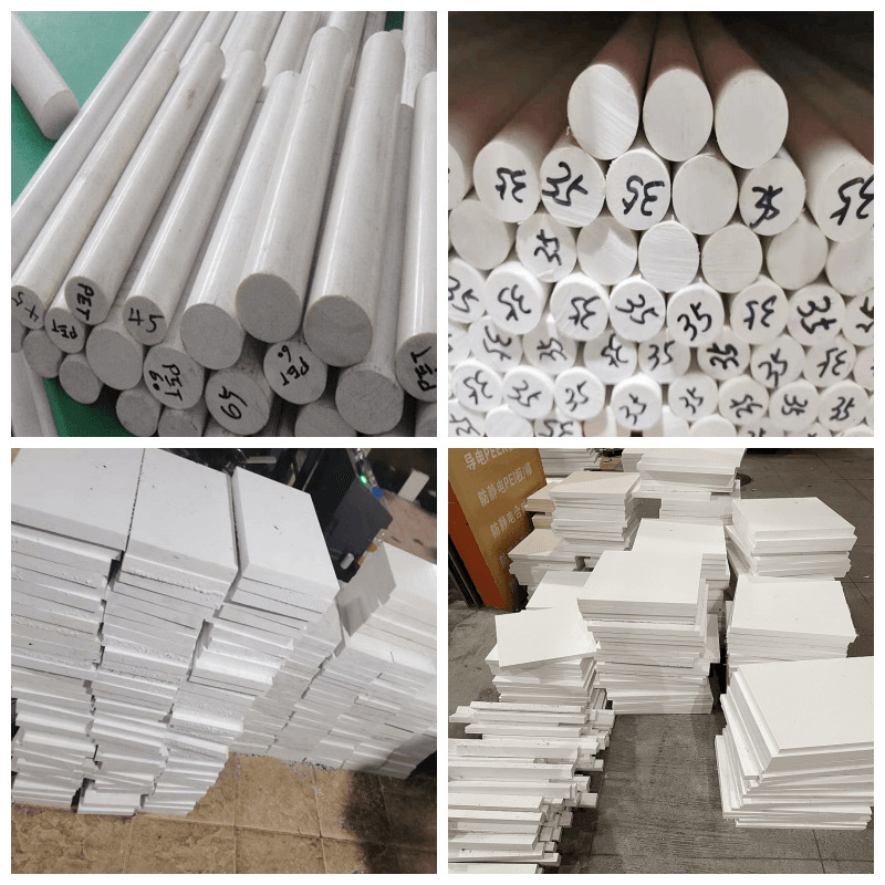 白色PET板PETP棒零切加工聚酯加玻纤材料PET+GF30黑色玻纤增强 详情 6