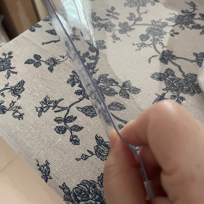 PVC餐桌垫防水防油耐高温桌布免洗茶几垫透明水晶板学生课桌垫片 详情 32