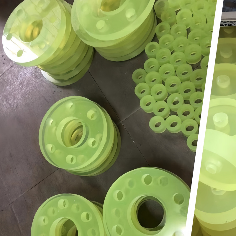 优力胶聚氨酯法兰垫片 减震pu牛筋缓冲O型pu弹性密封方形垫圈加工 详情 24