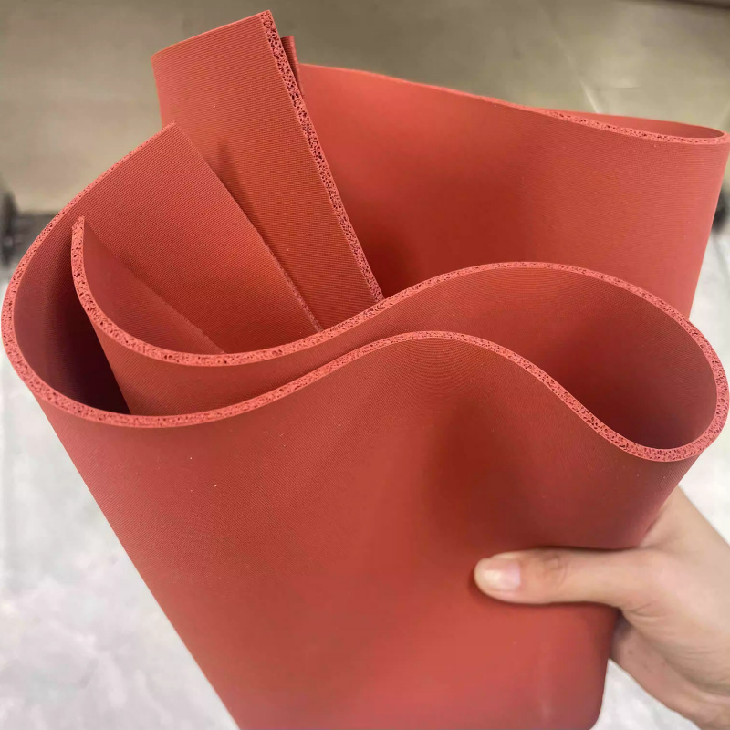 硅胶发泡板垫耐高温海绵板压烫机发泡硅胶板垫密封红色烫金板加工 详情 22