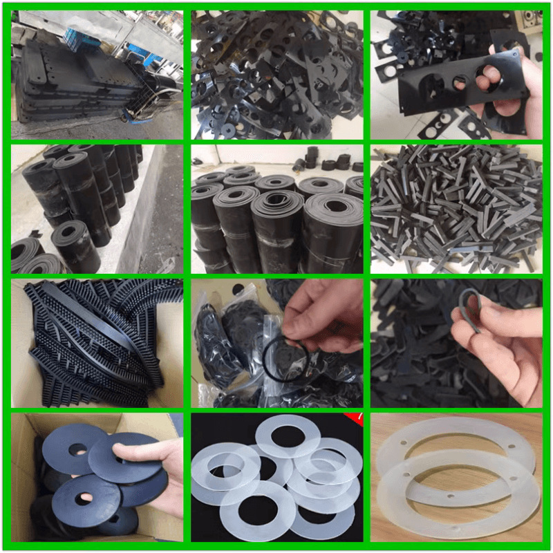 工业橡胶板加厚垫片减震缓冲防撞块圆形打孔加工定制15mm20mm30mm 详情 28