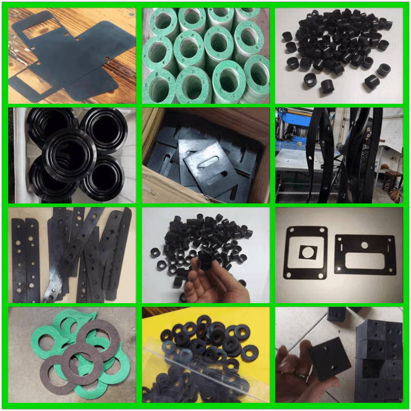 工业橡胶板加厚垫片减震缓冲防撞块圆形打孔加工定制15mm20mm30mm 详情 29