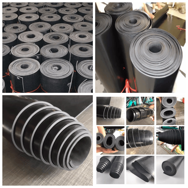 工业橡胶板加厚垫片减震缓冲防撞块圆形打孔加工定制15mm20mm30mm 详情 31