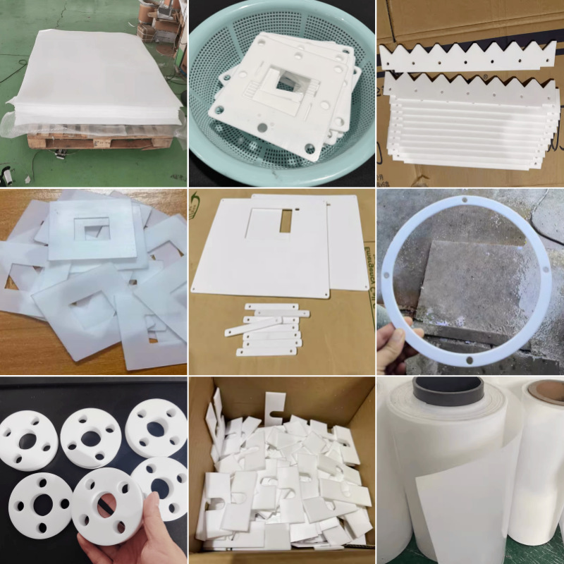 正品白色四氟板铁氟龙板聚四氟乙烯板PTFE楼梯板黑色特氟龙板加工 详情 24