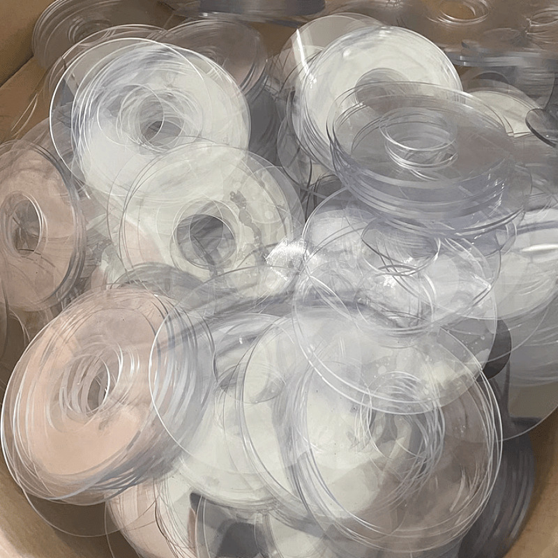 龙塑透明PVC软胶水晶板密封垫片软玻璃加工打孔挡板3mm裁剪尺寸 详情 13